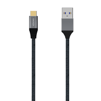 Miniatura 1 de AISENS Cable USB 3.1 Gen2 Aluminio 10Gbps 3A, Tipo USB-C/M-A/M, Gris, 0.5M
