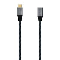 Miniatura 2 de AISENS - CABLE USB 3.2 GEN2x2 ALUMINIO 20GBPS 5A 100W, TIPO USB-C/M-USB-C/H, GRIS, 1M