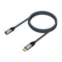 Miniatura 3 de AISENS - CABLE USB 3.2 GEN2x2 ALUMINIO 20GBPS 5A 100W, TIPO USB-C/M-USB-C/H, GRIS, 1M