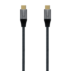 AISENS - CABLE USB 3.2 GEN2x2 ALUMINIO 20GBPS 8K@30HZ 5A 100W E-MARK,