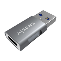 Miniatura 1 de AISENS - MINI ADAPTADOR USB 3.2 GEN2 10G 3A, TIPO USB-C/H-A/M, GRIS