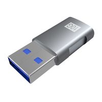 Miniatura 3 de AISENS - MINI ADAPTADOR USB 3.2 GEN2 10G 3A, TIPO USB-C/H-A/M, GRIS