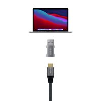 Miniatura 5 de AISENS - MINI ADAPTADOR USB 3.2 GEN2 10G 3A, TIPO USB-C/H-A/M, GRIS