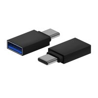 Miniatura 2 de AISENS Mini Adaptador Aluminio USB 3.2 Gen1 3A, Tipo USB-C/M-A/H, Negro