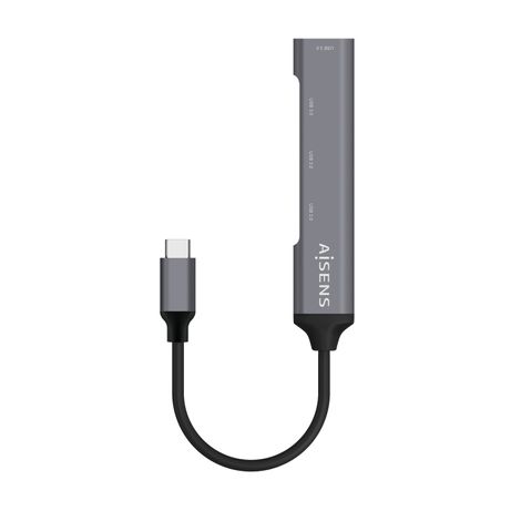 Aisens - Hub Usb 3.1 Usb-C, Usb-C/M-4Xtipo A/H, Gris, 10Cm - Imagen 3 de 6 Aisens - Hub Usb 3.1 Usb-C, Usb-C/M-4Xtipo A/H, Gris, 10Cm - Imagen 3 de 6