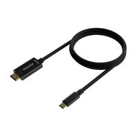 Miniatura 3 de AISENS Cable Conversor USB-C A HDMI 4K@30Hz, USB-C/M-HDMI/M, Negro, 0.8M