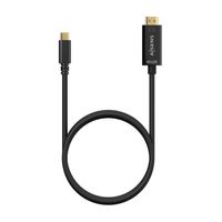 Miniatura 4 de AISENS Cable Conversor USB-C A HDMI 4K@30Hz, USB-C/M-HDMI/M, Negro, 0.8M