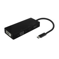 Miniatura 2 de AISENS Conversor USB-C A DP/DVI/HDMI/VGA, USB-C/M-DP/H-DVI/H-HDMI/H-Vga/H, Negro, 15cm