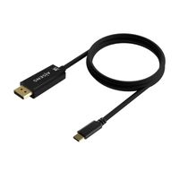 Miniatura 3 de AISENS Cable Conversor USB-C a Displayport 8K@60Hz, USB-C/M-DP/M, Negro, 0.8M