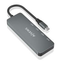 Miniatura 3 de AISENS Hub USB 3.2 Gen2 10G USB-C, USB-C/M-4xUSB-C/H, Gris, 15cm