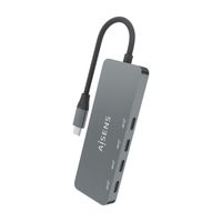 Miniatura 4 de AISENS Hub USB 3.2 Gen2 10G USB-C, USB-C/M-4xUSB-C/H, Gris, 15cm