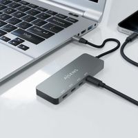 Miniatura 6 de AISENS Hub USB 3.2 Gen2 10G USB-C, USB-C/M-4xUSB-C/H, Gris, 15cm