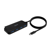 Miniatura 1 de AISENS Hub USB 3.1 USB-C, USB-C/M-4x Tipo A/H, Negro, 60cm