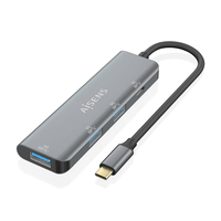 Miniatura 1 de HUB AISENS USB 3.2 GEN1 5G USB-C USB-C/M-1XUSB-C/H-3XUSB-A/H 15CM