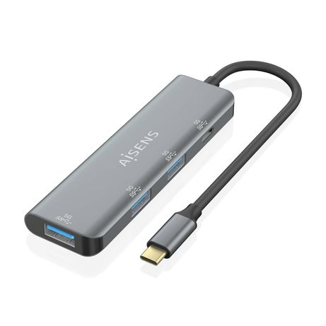 HUB AISENS USB 3.2 GEN1 5G USB-C USB-C/M-1XUSB-C/H-3XUSB-A/H 15CM - Imagen 2 de 6 HUB AISENS USB 3.2 GEN1 5G USB-C USB-C/M-1XUSB-C/H-3XUSB-A/H 15CM - Imagen 2 de 6