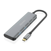 Miniatura 1 de HUB AISENS USB 3.2 GEN1 5G USB-C USB-C/M-2XUSB-C/H-2XUSB-A/H 15CM