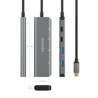 Miniatura 5 de HUB AISENS USB 3.2 GEN1 5G USB-C USB-C/M-2XUSB-C/H-2XUSB-A/H 15CM
