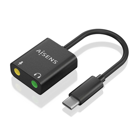 CONVERSOR AISENS USB-C A AUDIO 48KHZ USB-C/M-2XJACK 3.5/H 10CM - Imagen 1 de 5 CONVERSOR AISENS USB-C A AUDIO 48KHZ USB-C/M-2XJACK 3.5/H 10CM - Imagen 1 de 5