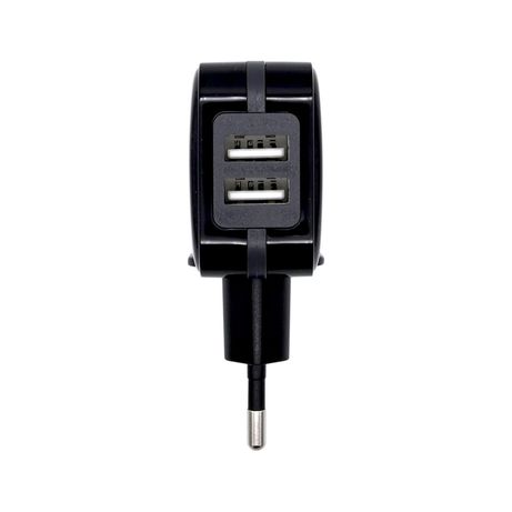 AISENS Cargador pared universal usb 2.0 2puertos negro - Imagen 3 de 5 AISENS Cargador pared universal usb 2.0 2puertos negro - Imagen 3 de 5