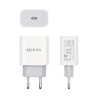 Miniatura 3 de AISENS Cargador USB-C P?3.0 1 Puerto 1x USB-C 20 W, Blanco