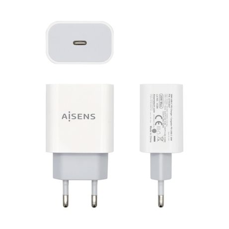 AISENS Cargador USB-C P?3.0 1 Puerto 1x USB-C 20 W, Blanco - Imagen 3 de 5 AISENS Cargador USB-C P?3.0 1 Puerto 1x USB-C 20 W, Blanco - Imagen 3 de 5