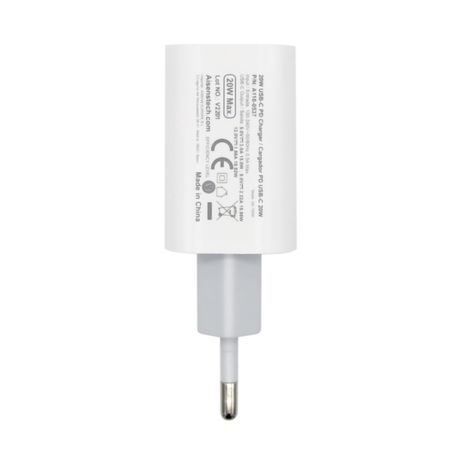 AISENS Cargador USB-C P?3.0 1 Puerto 1x USB-C 20 W, Blanco - Imagen 5 de 5 AISENS Cargador USB-C P?3.0 1 Puerto 1x USB-C 20 W, Blanco - Imagen 5 de 5