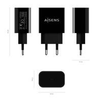Miniatura 4 de Aisens - Cargador Usb-C Pd3.0 1 Puerto 1Xusb-C 20W, Negro