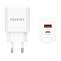 Miniatura 1 de AISENS - CARGADOR 20W, 1xUSB-C PD3.0, 1xUSB-A QC3.0, BLANCO