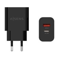 Miniatura 2 de CARGADOR AISENS 20W 1xUSB-C PD3.0 1xUSB-A QC3.0 NEGRO