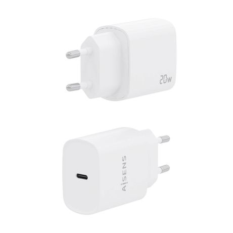 Aisens - Cargador Usb-C Pd3.0 1 Puerto 1Xusb-C 20W, Blanco - Imagen 4 de 6 Aisens - Cargador Usb-C Pd3.0 1 Puerto 1Xusb-C 20W, Blanco - Imagen 4 de 6