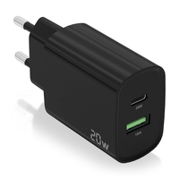 Miniatura 1 de CARGADOR AISENS 20W 1xUSB-C PD3.0 1xUSB-A QC3.0 NEGRO
