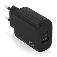 Miniatura 2 de CARGADOR AISENS 25W 1XUSB-C PD3.0 1XUSB-A QC3.0 NEGRO