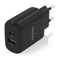 Miniatura 3 de CARGADOR AISENS 25W 1XUSB-C PD3.0 1XUSB-A QC3.0 NEGRO