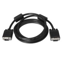 Miniatura 3 de CABLE AISENS SVGA CON FERRITA CONECTORES TIPO D-SUB HDB15 MACHO DOBLE APANTALLADO 3M NEGRO A113-0072