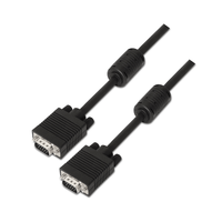 Miniatura 1 de CABLE AISENS SVGA CON FERRITA CONECTORES TIPO D-SUB HDB15 MACHO DOBLE APANTALLADO 6M NEGRO A113-0073
