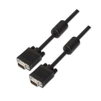 Miniatura 2 de CABLE AISENS SVGA CON FERRITA CONECTORES TIPO D SUB HDB15 MACHO DOBLE APANTALLADO 25M NEGRO A113 0077