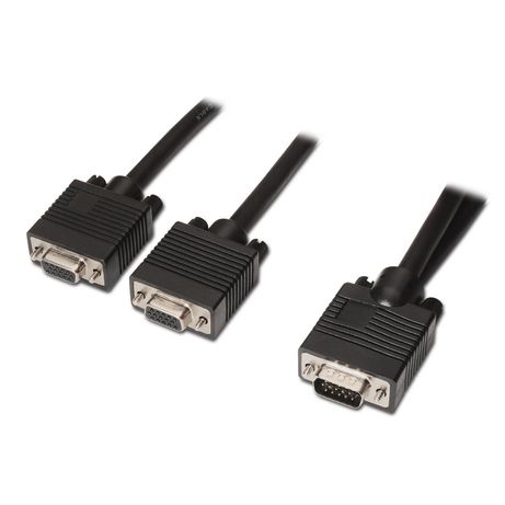 Aisens Cable Bifurcador Svga Hdb15/M-2Xhdb15/H Negro 45 Cm - Imagen 2 de 3 Aisens Cable Bifurcador Svga Hdb15/M-2Xhdb15/H Negro 45 Cm - Imagen 2 de 3