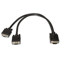 Miniatura 3 de Aisens Cable Bifurcador Svga Hdb15/M-2Xhdb15/H Negro 45 Cm