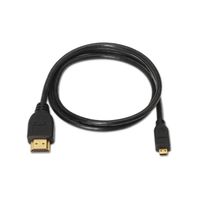 Miniatura 3 de CABLE AISENS HDMI MACHO A MICRO HDMI MACHO 0.8M ALTA VELOCIDAD CON ETHERNET NEGRO A119-0116