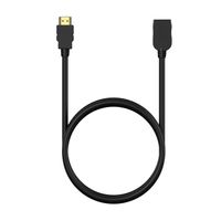 Miniatura 4 de AISENS Cable HDMI V2.0 Prolongador Premium Alta Velocidad / Hec 4K@60Hz 18Gbps, A/M-A/H, Negro, 1.0M