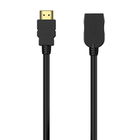 Miniatura 1 de AISENS Cable HDMI V2.0 Prolongador Premium Alta Velocidad / Hec 4K@60Hz 18Gbps, A/M-A/H, Negro, 2.0M