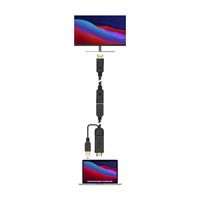Miniatura 5 de AISENS Conversor Activo HDMI 2.0 + USB Alim. a DISPLAYPORT V1.2, HDMI/M-USB/M-DP/H, Negro, 10CM