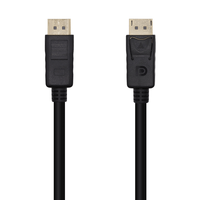 Miniatura 1 de Aisens - Cable Displayport V1.2 4K@60Hz, Dp/M-Dp/M, Negro, 1.0M