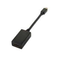 Miniatura 2 de ADAPTADOR AISENS MINI DISPLAYPORT MACHO A HDMI TIPO A HEMBRA 15CM NEGRO A125-0137