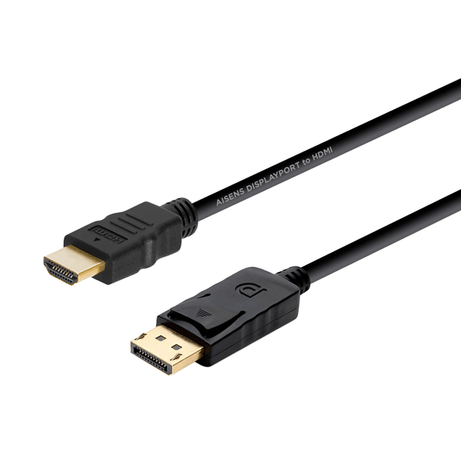 CABLE AISENS DISPLAYPORT MACHO A HDMI MACHO 2M NEGRO A125-0364 - Imagen 1 de 3 CABLE AISENS DISPLAYPORT MACHO A HDMI MACHO 2M NEGRO A125-0364 - Imagen 1 de 3