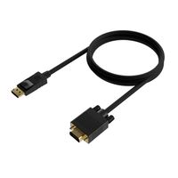 Miniatura 3 de AISENS Cable Conversor DISPLAYPORT a VGA, DP/M-VGA/M, Negro, 1.0M