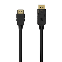 Miniatura 1 de AISENS A125-0551 adaptador de cable de vídeo 1,5 m DisplayPort HDMI tipo A (Estándar) Negro