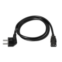 Miniatura 3 de AISENS A132-0168 cable de transmisión Negro 3 m CEE7/7 C13 acoplador