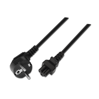 Miniatura 1 de AISENS A132-0172 cable de transmisión Negro 1,5 m CEE7/7 C5 acoplador