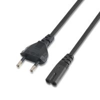 Miniatura 2 de AISENS A132-0173 cable de transmisión Negro 1,5 m CEE7/7 C7 acoplador
